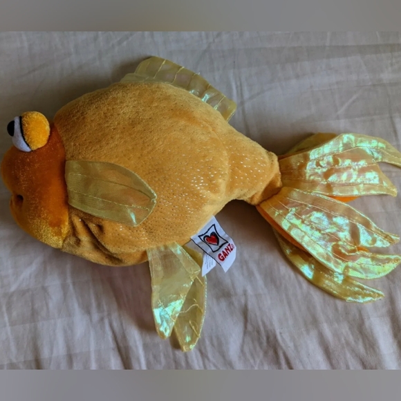 kinz Toys kinz Fantail Goldfish Sparkly Ganz Fish Bean Bag